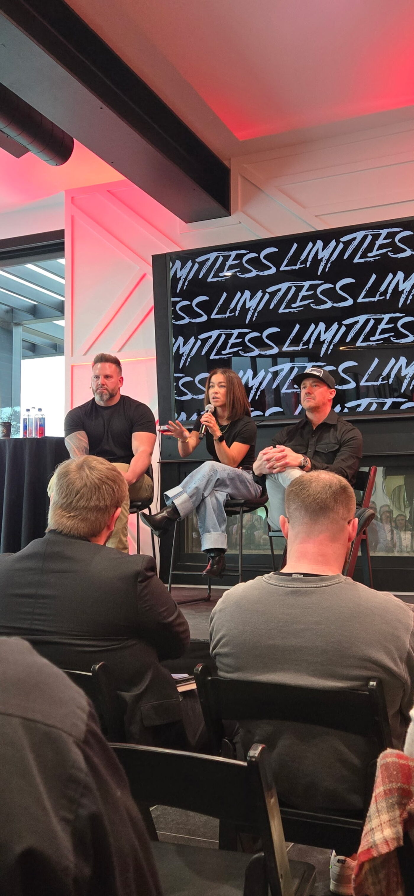 Tiffanie Janowitz on a panel discussion under the LIMITLESS banner